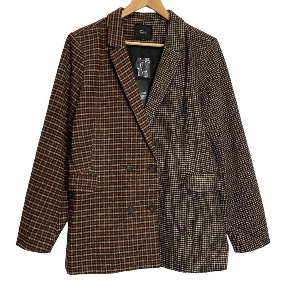 Rails Cody Mixed Mini Check Blazer NWT - image 3